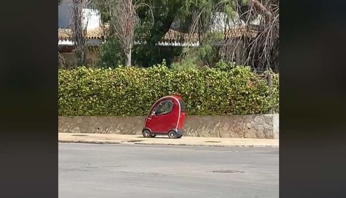 Imagen del coche que circulaba por las calles de Jerez