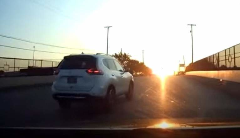 Imagen del coche conducido por la menor de ocho años